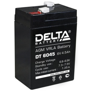  ()  Delta DT 6045 6V 4,5Ah 70x47x107 0,78