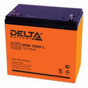  ()  Delta DTM L 1255 L 12V 55Ah 239x132x210 17,5
