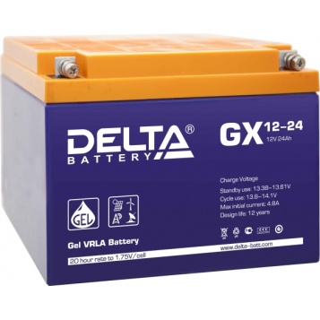  ()  Delta GX 12-24 12V 24Ah 166x175x125 8,3