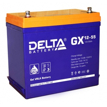  ()  Delta GX 12-55 12V 55Ah 239x132x235 17,3